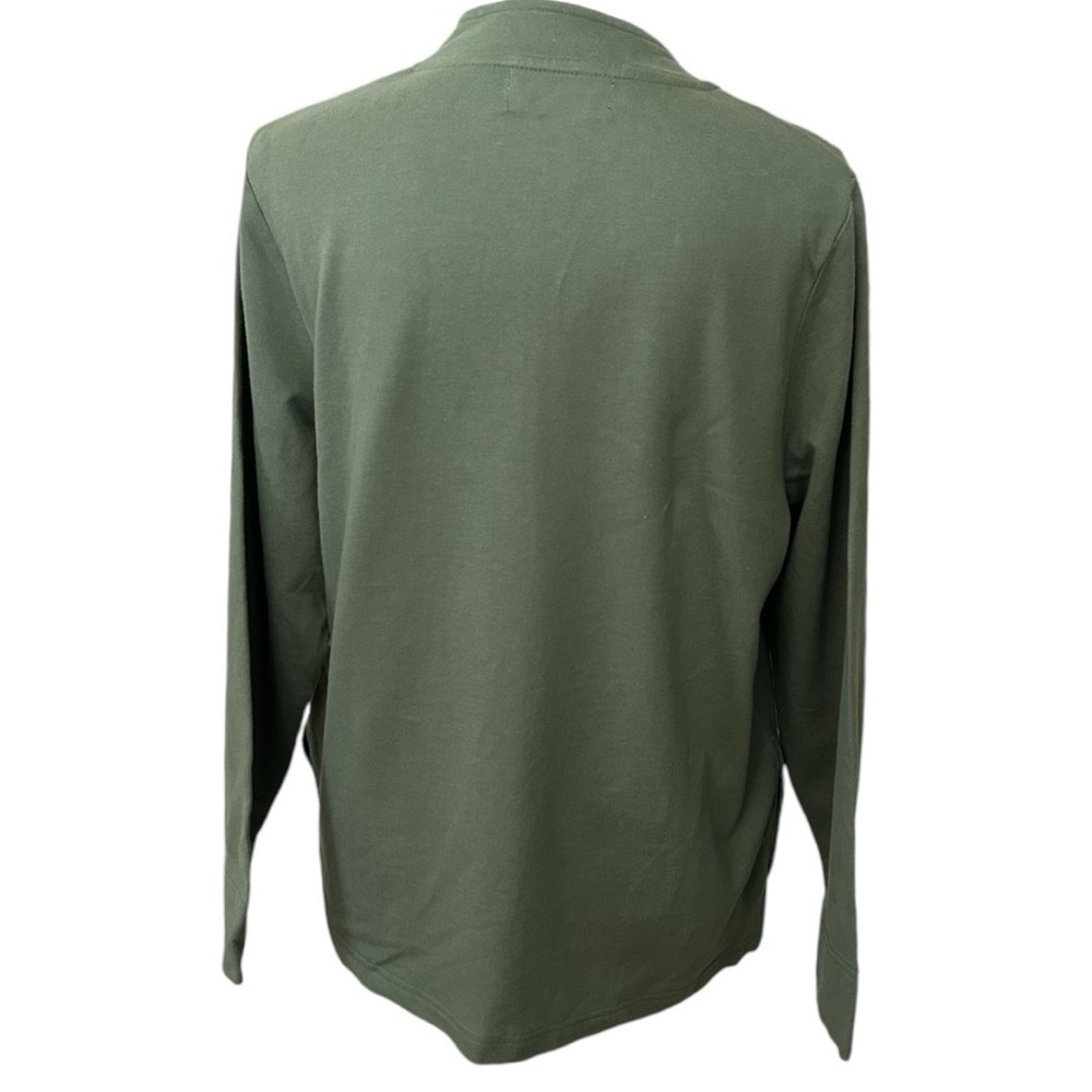 NWT Mandal Bay Olive Green Embroidered Fall Leaves Full Zip Jacket Women’s M - Picture 5 of 6